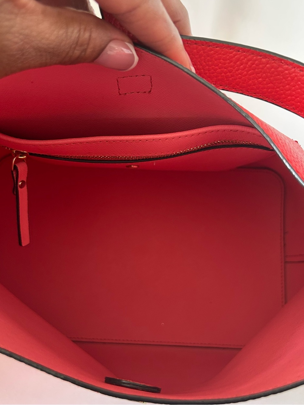 kate spade Red Pebbled Leather Shoulder Hobo - Picture 6 of 15